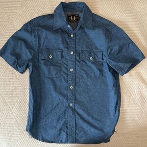 Freenote Cloth Scout chambray short sleeve M